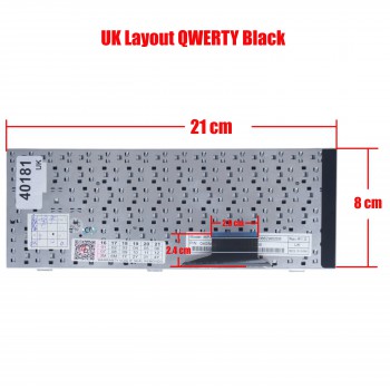 Keyboard Laptop Asus EEE PC 7 inch: 2G 4G 8G Surf 700 700X 701 701 701C 701SD 701SDX 702 703 EEE PC 9 inch: 900 900A 900HD 901 04GN022KUS00-1 MP-07C63US-528 V072462BS2 V072452AS1 04GN022KIT30 V072462BK2 UK VERSION BLACK KEYBOARD(Ref.40181UK)