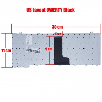 Laptop Keyboard Toshiba C600 C640 C640D C645 C645D C645D-SP4001M C645D-SP4160M L600 L600D L605 L630 L635 L635-S3012 L635-S3012BN L635-S3012RD L635-S3015 L635-S3020 L635-S3040BN L700 US VERSION BLACK KEYBOARD(Ref.40187US)