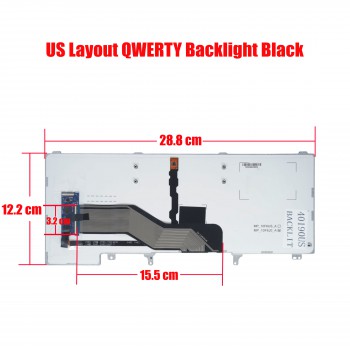 Laptop Keyboard Dell Latitude E6420 E6440 E5420 E5420M E5430 XT3 E6320 E6220 E6230 E6420 E6330 E6430 E6420 E6330 E6320 E6420ATG E6430ATG E6430S E5430 E6430 0T7WJ UK VERSION BLACK KEYBOARD(Ref.40190USBACKLIT)