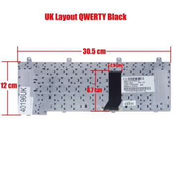 Laptop Keyboard for HP Pavilion DV5000 DV5100 DV5200 NX6125 NX9100 NX9105 NX9110 NC6125 407786-001 K031802F1 PK13HR607Q0 UK Black ( SKU.40196UK )