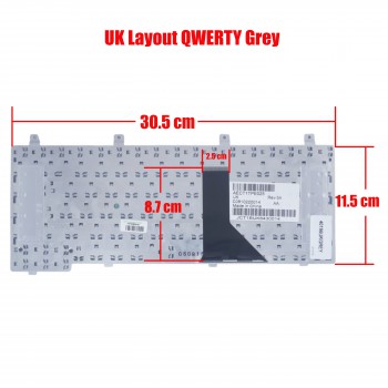 Laptop Keyboard HP DV5000 DV5100 DV5200 G3000 G5000 ZE2000 ZE2100 ZE2200 ZE2300 ZE2400 ZE2500 ZV5000 ZV5100 ZV5200 ZV5300 ZV5400 ZV6000 ZX5000 nx6125 nx9100 nx9105 nx9110 UK VERSION GREY Keyboard(Ref.40196UKGREY)