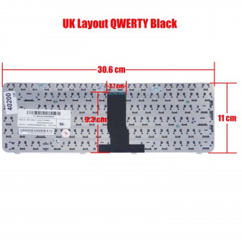 Keyboard Laptop HP Compaq Presario CQ50 G50 Series CQ50Z CQ50Z-100 CQ 50 CQ 50Z G 50 CQ50-100 CQ50-101LA CQ50-103LA CQ50-103NR UK VERSION BLACK KEYBOARD(Ref.40200UK)
