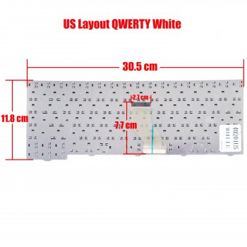 Laptop Keyboard Acer Aspire 4210 4220 4310 4315 4320 4510 4520 4520G 4710 4720 4720G 4720ZG 4910 4920 5235 5310 5315 5320 5520 5520-5912 5710 5710G 5710Z 5710Z 5710ZG 5715 5720 5720G 5720Z 5720ZG 5910 5920 5930 AS4520-5582 WHITE KEYBOARD(Ref.40201USWHITE)