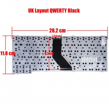 Laptop Keyboard TOSHIBA L10 L15 L20 L25 L30 EQUIUM PSLA5E-002005AV AE1310IF010-FR AEBH10I-113 AEBH10IE111 AEBH10IT019-IT AEEW30IA014 AEEW30IE010-EN AEEW30IG012-GR AEEW30II015-IT AEEW30IT012 UK VERSION BLACK KEYBOARD(Ref.40210UK)