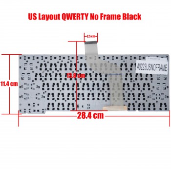 Laptop Keyboard Sony VAIO SVT13 SVT14 SVT13112FXS SVT13113EN SVT13113ENS SVT13113FX SVT13113FXS SVT13115FA SVT13115FAS SVT13115FDS SVT13115FG SVT13115FGS SVT13115FH SVT 14 / 13 US VERSION BLACK NO FRAME KEYBOARD(Ref.40223USNOFRAME)