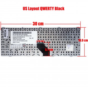 Laptop Keyboard FUJITSU SIEMENS AMILO SI2636 SI 2636 K020605B1 713177101 C71010746030043 K020605B1 71-31771-01 US VERSION BLACK KEYBOARD(Ref.40234US)