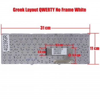 Greek Laptop Keyboard for Sony Vaio VGNNW VGN NW NW130J VGN NW26M 53010DJ53 203 148737911 148737951 148927011 9Z.N5CSQ.101 GR No Frame White ( Ref.40239GR )
