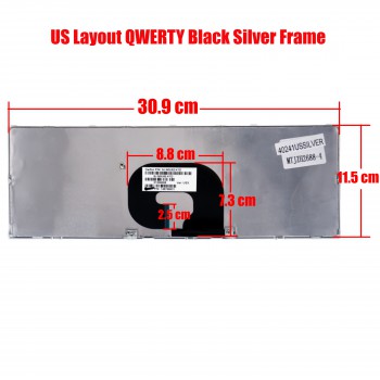 Laptop Keyboard for Sony VAIO VPC-Y VPCY VPCY11M1E VPCY11M1R VPCY11S1E 9J.N0U82.N01 95102113 148905841 148905851 US Black Silver Frame ( SKU.40241USSILVER )
