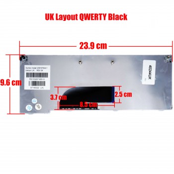 Laptop Keyboard Sony Vaio Vaio VPCM VPC M VPC-M12 VPC-M11 VPC-M111AX M121AX VPCM12L PCG-21313M 21313L PCG-21311T V091978CK1 A-178-301-4A VPC-M11 VPC-M12 VPC-M13 VPC-M111AX VPC-M111AX VPC-M111AX/B VPC-M111AX/WUK VERSION BLACK KEYBOARD(Ref.40244UK)