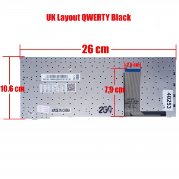 Keyboard Laptop Keyboard SAMSUNG X118 X120 X130 X170 X171 Q230 CNBA5902585A BA59-02585A V110860AK1 X118 NP-X118 X120 NP-X120 0 UK VERSION BLACK KEYBOARD(Ref.40253UK)