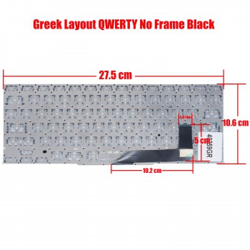 Keyboard Greek Keyboard for Laptop Apple Macbook Pro 15 Retina A1398 MC975 MC976 MD293 MD294 MD831 ME293 ME294 ME664 ME665 15 inch MC975 MC976 MC975 MC976 GR(Ref.40259GR)