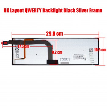 Laptop Keyboard Toshiba Satellite Click W30T W30T-A W35T-A W30 W30DT W30DT-A W30DT-A-100 W30DT-AT01S W30T W30T-A W30T-A-101 W35-A3300 W35DT W35DT-AST2N01 4B.N8U04.011 Laptop Notebook New Backlit (Ref.40261UKBACKLIT)