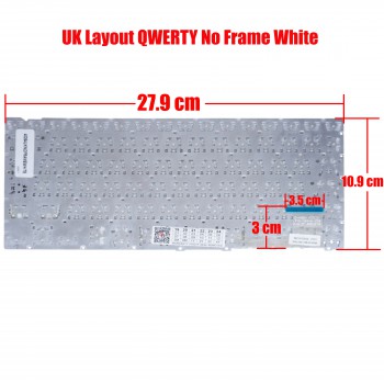 Laptop Keyboard Samsung NP905S3G 905S3G 905S3G-K01 905S3G-K02 905S3G-K04 906S3G 915S3G 915S3G-K01 915S3G-K02 ATIV Book 9 Lite NP905S3G NP905S3G NP905S3G-K01 NP905S3G-K01CN Laptop Keyboard UK English White (Ref.40264UKNOFRAMEWHITE)