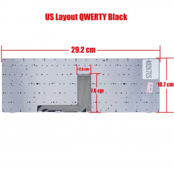 Keyboard Laptop Lenovo AEKL6600160 AEKL6700220 AEKL6700230 AEKL6A00110 AEKL6E00210 AEKL6G00130 AEKL6L00210 AEKL6L00250 AEKL6U00060 AEKL6U00210 AEKL6U00230 B6KSQ B6LSQ NSK-B6PSQ V-116920NK1-BR V-1692DFK1-TR (Ref.40267US)