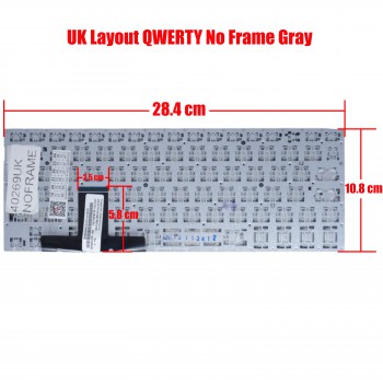 Keyboard Laptop ASUS TRANSFORMER BOOK TX300 TX300CA NSK-UQ00U REV:A 0KNB0-3627UK00 UK KEYBOARD BACKLIT NOFRAME(Ref.40269UKNOFRAME)