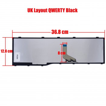 Laptop Keyboard FUJITSU AH532 A532 N532 NH532 UK LAYOUT WITH FRAME AEFJ8U00028 Rev:3A CP575204-001 F226 (Ref.40287UK )