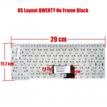 Laptop Keyboard for Sony Vaio VPC-CW VPC-CW152 VPC-CW15FA VPC-CW28EC VPC-CW2S1E CG-61111L PCG-61112L PCG-61411L PCG-61113T 148754521 V081578B US No Frame Black ( SKU.40289US )