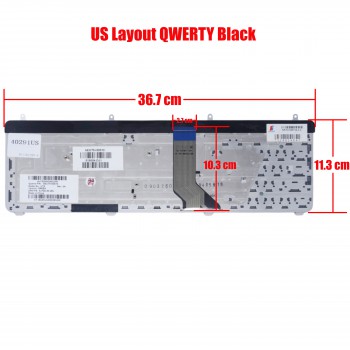 Laptop Keyboard HP Pavilion dv7-2000 dv7-2100 DV7 DV7T DV7T-2000 AEUUT5+00010 519004-DJ1 519265-001 9J.N0L82.Q0L 519004-001 9J.N0L82.W01 DV7-2019 DV7-2040 DV7-2043 DV7-2044 DV7-2078 DV7-2157 UK VERSION BLACK KEYBOARD(Ref.40291US)