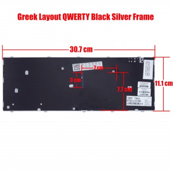 Keyboard Greek-Greek Laptop Keyboard HP ProBook 4340s 4341s 4345s 4346s 704128-151 6H.4RSKB.037 701974-151 701278-151 9ZN7VSW10 L23350017VHSA 701278-151 CX1280 (Ref.40310GRSILVER)
