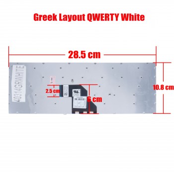 Keyboard Greek-Greek Laptop Keyboard Sony 149236641 149236721US 149236761 149236891PT 149237061 149237331USX 149237471 ES 149238861 14923927IES 9Z.NADBQ.00R 9Z.NADBQ.01E 9Z.NADBQ.10S 9Z.NADBQ.11D AEHK8P001203A(Ref.40314GRWHITE)