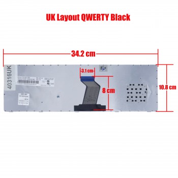 Keyboard Laptop Keyboard Lenovo Ideapad Y570 Y570A Y570D Y570G Y570M Y570N Y570NT Y570P Y570I 25-011724 25011724 PK130HB2A01 9Z.N6ESC.OOL US 25013004 MP-23BA3US-6864 2370-US MP-10A1 (Ref.40316UK)