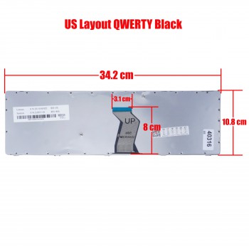 Keyboard Laptop Keyboard Lenovo Ideapad Y570 Y570A Y570D Y570G Y570M Y570N Y570NT Y570P Y570I 25-011724 25011724 PK130HB2A01 9Z.N6ESC.OOL US 25013004 MP-23BA3US-6864 2370-US MP-10A1 (Ref.40316US)