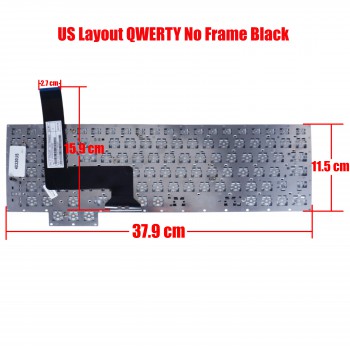 Keyboard - Laptop Keyboard Asus 17-inch G750 G750JG G750JH G750JM G750JS G750JW G750JX G750JZ 0KN0-P41ND121 0KNB0-E600ND001 MP-12R36DNJ528W 0KN0-P41ND121 0KNB0-E600ND001 Keyboard (Ref.40320US)