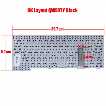 Laptop Keyboard Fujitsu A552 A561 E741 E751 S561 S751 S760 S761 S762 SH560 SH561 SH760 SH761 T901 CP442323-01 CP442330-01 CP442332 CP503704 CP503704-XX CP603268-01 CP611381-XX BLACK (Ref.40325UK)