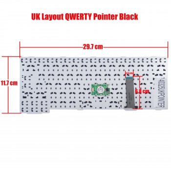 Keyboard - Laptop Keyboard for Fujitsu A552 A561 MP-09K36003D853 CP442332 CP503704 CP503704-XX CP603268-01 CP611381-XX CP611396-XX MP-09K30J03D853W UK Pointer Black (Ref. 40325UKPOINTER)