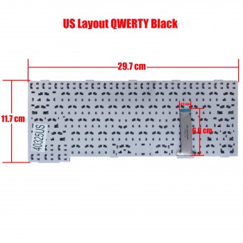 Laptop Keyboard Fujitsu A552 A561 E741 E751 S561 S751 S760 S761 S762 SH560 SH561 SH760 SH761 T901 CP442323-01 CP442330-01 CP442332 CP503704 CP503704-XX CP603268-01 CP611381-XX BLACK (Ref.40325US)