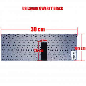 Laptop Keyboard TurboX W84T W840T W84 Clevo M4121 6-80-W84T0-011-1 6-80-W84T0-100-1 MP-07G33US-430 MP-07G36I0-430 MP-07G38PA-430 MP-07G33US430 US laptop keyboard BLACK (Ref.40326US)