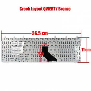 Greek Laptop Keyboard for HP DV7-1000 V080502DS1 483275-001 71CI5232051 483275-001 483275-001 483275-161 483275-251 483275-B31 GR Bronze ( Code 40328GRBRONZE )