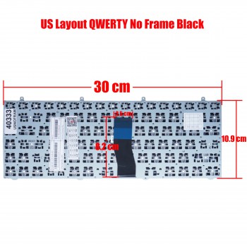 Laptop Keyboard CLEVO TURBOX W230 W230SS W230ST hasee K350C US MP-12R73US-430 Clevo MP-12R73US-430 MP-13C23USJ430 6-80-W2300-013-1 (Ref.40333USNOFRAME)