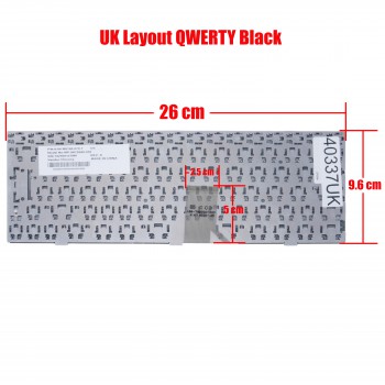 Laptop Keyboard for Turbo-X Clevo M720 M72 M710 M710L M720S M720T M728T M729T M728 M520 M73 6-80-M8100-070-1 MP-05283U3-F101 MP-0528 UK Black ( SKU.40337UK )