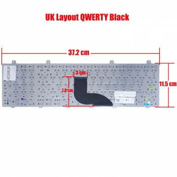 Laptop Keyboard DELL Studio V104025EK1 AEGM7E00110 AEGM7N00110 0GXYR8 0GXYR8 0M711P 0YFCR2 K 9Z.N3E82.101 9Z.N3E82.10G 9Z.N3E82.10R 9Z.N3E82.10U 9Z.N3E82.11D 9ZN3E82.10E AEGM7A00110 AEGM7E00110 AEGM7E00110 (Ref.40346UK)
