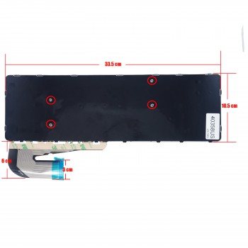 Keyboard - Laptop Keyboard for HP Elitebook 755 G3 755 G4 850 G3 850 G4 ZBook 15U G3 821157-001 821195-001 836623-001 SN9145BL US Silver ( Ref.40358US )