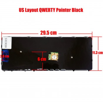 Keyboard Laptop HP EliteBook 840 G1 G2 / 850 G1 G2 / HP ZBook 14 Laptop With Pointer HP EliteBook 740 G1 740 G2 745 G2 750 G1 750 G2 HP EliteBook 755 G2 6037B0098801 776474-161 776474-201 776475-001 (Ref.40363US)