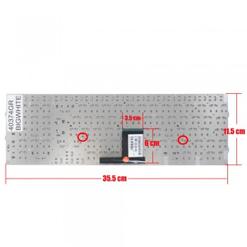 Greek Laptop Keyboard for Sony Vaio VPC-EC MP-09L26GB-8863 MP-09L26I0-8861 148794061 550102K01-515-G GR No Frame White ( Ref.40374GRBIGWHITE )
