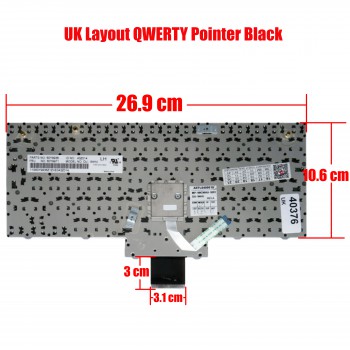 Laptop Keyboard Lenovo UK 60Y9936 60Y9956 60Y9987 AEFL6600010 AEFL6P00010 AEFL6V00010 DU-83HB DU-83US DU-84E0 MK-83US MK83 MK84 MP-09G53HB-9201 MP-09G56E0-9201 60Y9900 60Y9336 MK-83A0 60Y9371 MP-09G53A0-920 keyboard (Ref.40376UK)