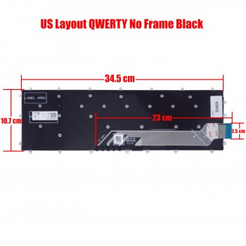 Laptop Keyboard Dell Inspiron Gaming 15-7566 15-7568 15-7567 15-5567 15-5565 15-7000 17-7779 17-7778 (Ref.40380US)