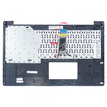 Greek Laptop Keyboard Palmrest for Asus Notebook X Series X553SA X553MA 13NBO04XLP04024-1 13NB04I1P05012-1 X751LD-TY052H 0KNB0-612RUS00 NSK-USA0L GR Black ( Ref.40381GRPALM )