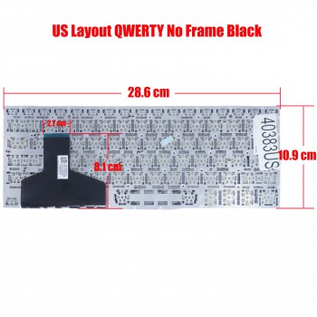 Laptop Keyboard for Sony Vaio 13 13A 13N SVF13N series 149267081US AEFI1U000403A AEFI1U000303B 9Z.NABBQ.301 9Z.NABBQ.201 SNKEY061B-US US No Frame Black ( SKU.40383US )