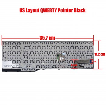 Laptop Keyboard for Fujitsu E557 E753 E754 E756 E554 E556 CP670825-03 FJM14B96003D85 002-12856L-HF01 US Pointer Black ( SKU.40384USPOINTER )