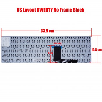 Laptop Keyboard Lenovo V110-15AST V110-15IAP V110-15ISK T6G1-US 25214785 PK130TH2A00 PK1314K2A00 25214785 9Z.NB4SN.001 NSK-BQ0SN MP-0A Black (Ref. 40387USNOFRAME)