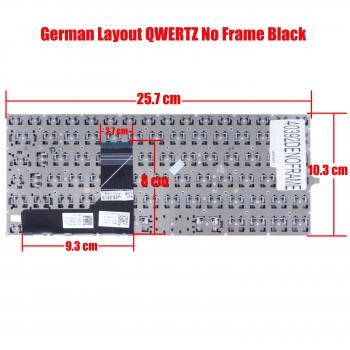 German Laptop Keyboard for Dell Inspiron 11 3000 3147 3148 3152 3153 3157 3158 V144725AS1 V144725AK1 490.00K07.0S1D 0F4R5H DE No Frame Black ( SKU.40392DENOFRAME )