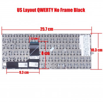 Keyboard Laptop Dell Inspiron 11 3147 3148 US 0F4R5H 0R68N6 0KNM-0M1UI11 0KNM-0M1US11 490.00K07.0S01 490.00K07.0S1D V144725AS1 ( SKU.40392USNOFRAME )