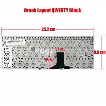Greek Laptop Keyboard for Asus Transformer Book T101M T101MT 0KNA-211UK03 04GOA211KUK00-3 9Z.N4QSU.40U 04GOA1L1KFR00-1 0KNA-212US03 0KNA212US03 V103662DK1 GR Black ( Ref.40398GR )