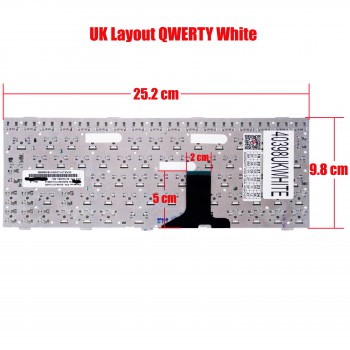 Keyboard - Laptop Keyboard for Asus Transformer Book T101M T101MT 0KNA-211UK03 04GOA211KUK00-3 9Z.N4QSU.40U 04GOA1L1KFR00-1 0KNA-212US03 0KNA212US03 V103662DK1 UK White ( Ref.40398UKWHITE )