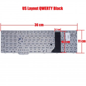Keyboard Laptop - Keyboard for Laptop Fujitsu XA3520 Amilo Pi3625 XA3530 Xi 3670 Li 3910 XI 3650 XI3650 Li3910 Xi3670 MY07xx XA 3530 MS2244 90.4H907.U0R V080305AK2 (Ref. 40406US)