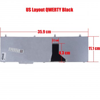 Keyboard - Laptop Keyboard for Dell Vostro 1710 1720 J485C 0J485C V081702BS1 V081702AS 0J720D J720D US Black ( Code 40448US )
